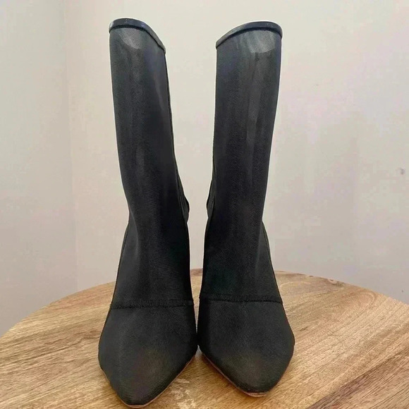 Yeezy Season 3 Mesh Mid Length Boots Black Size 7.5 - Picture 3 of 10